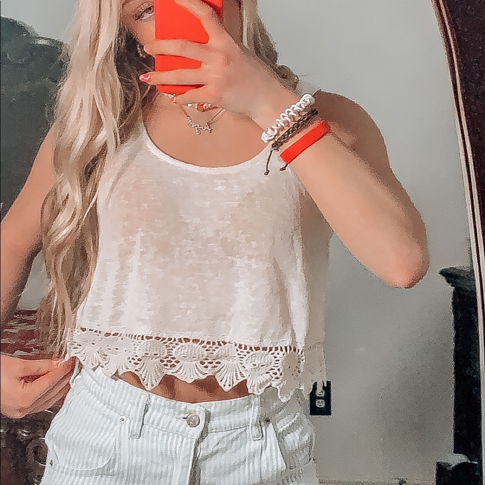 Forever 21 White Summer Tank